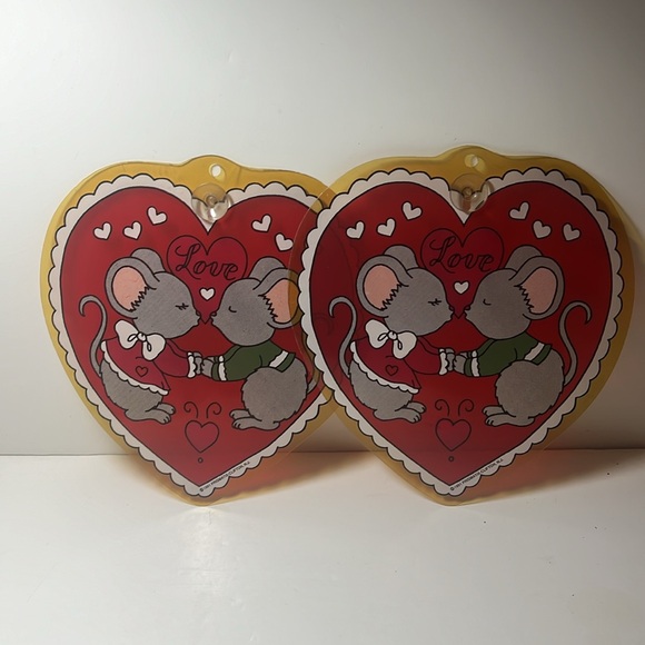Vintage Hearts Mice hanging Love decor - Picture 5 of 6